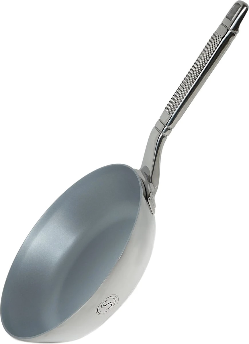 Saveur Selects Voyage Series - Triply RVS Koekenpan Inductie - 20cm - Anti Aanbak - Levenslange Garantie 3 Saveur Selects Voyage Series - Triply RVS Koekenpan Inductie - 20cm - Anti Aanbak - Levenslange Garantie - Afbeelding 3